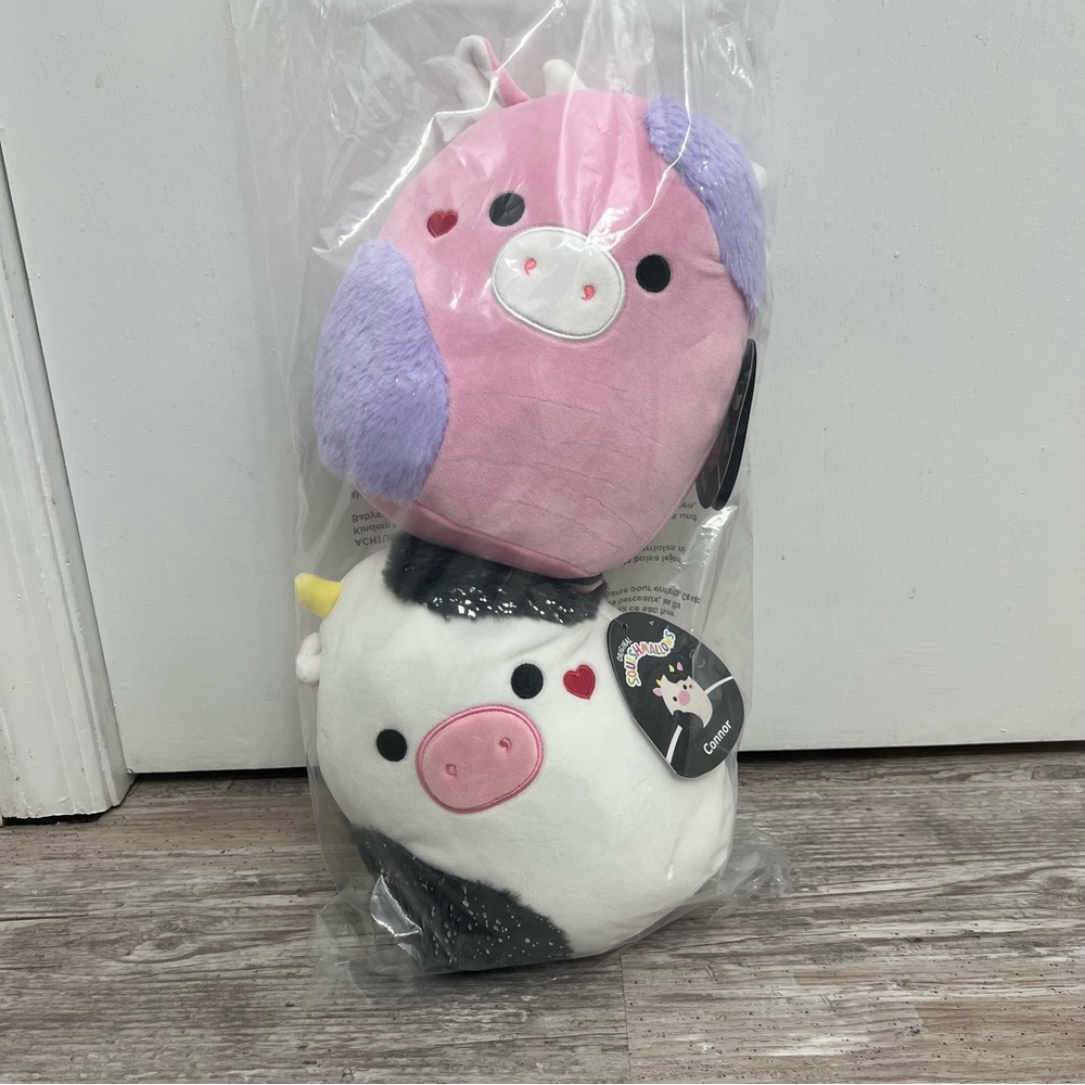 Squishmallows Patty and Connor the Cows Valentine’s Day 2024 8” Select Series